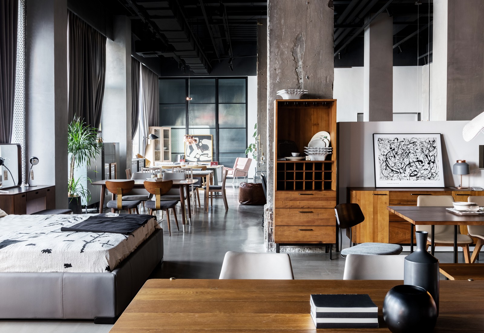 上海 Norhor 北欧表情家居展厅——融合工业风与自然的沉浸式空间-24