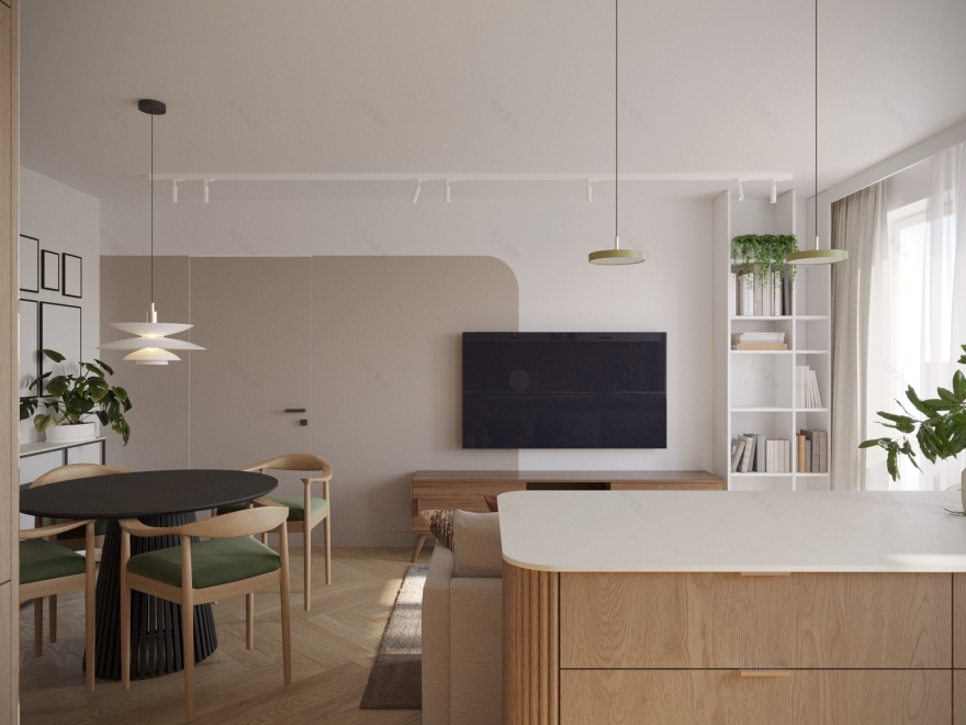 公寓室内设计丨波兰波兹南-6