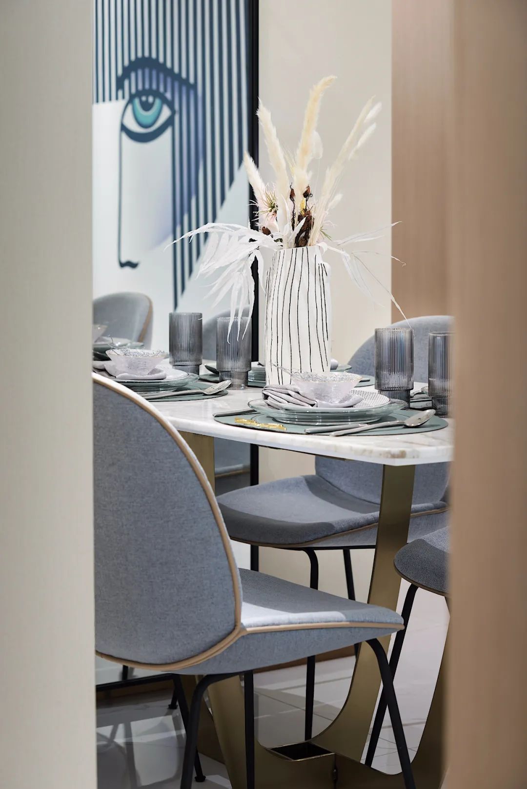 昆明天誉城售楼处与样板房 | 现代简约与爱马仕橙的碰撞-72