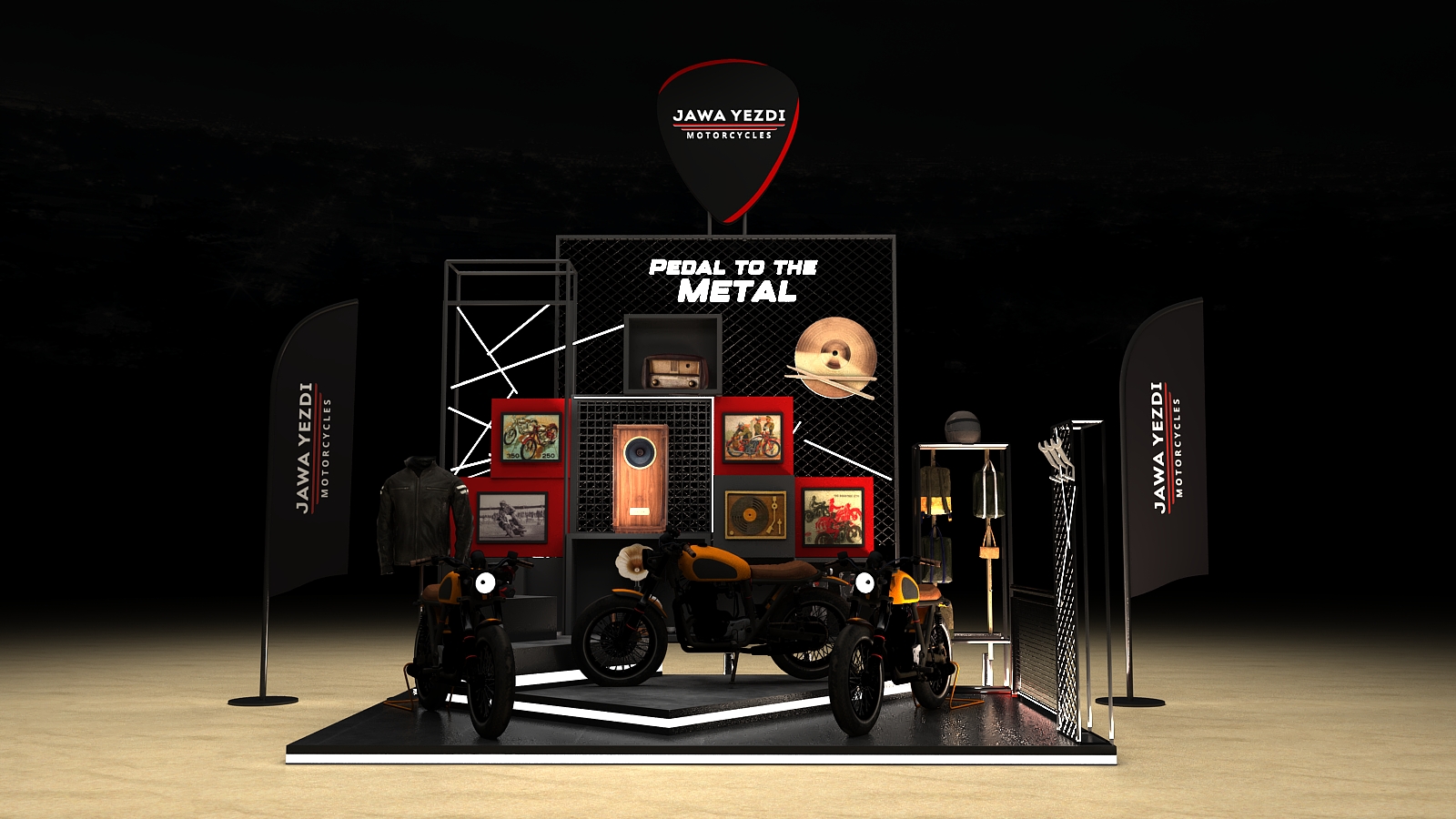 Jawa Yezdi Bike Display-1