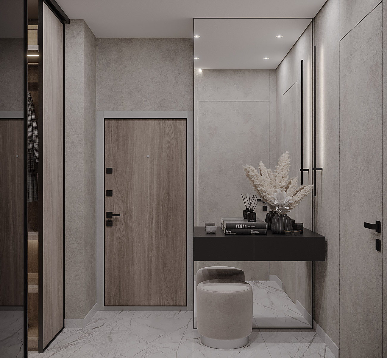 Дизайн квартири 46 м2 (світлий варіант)-3