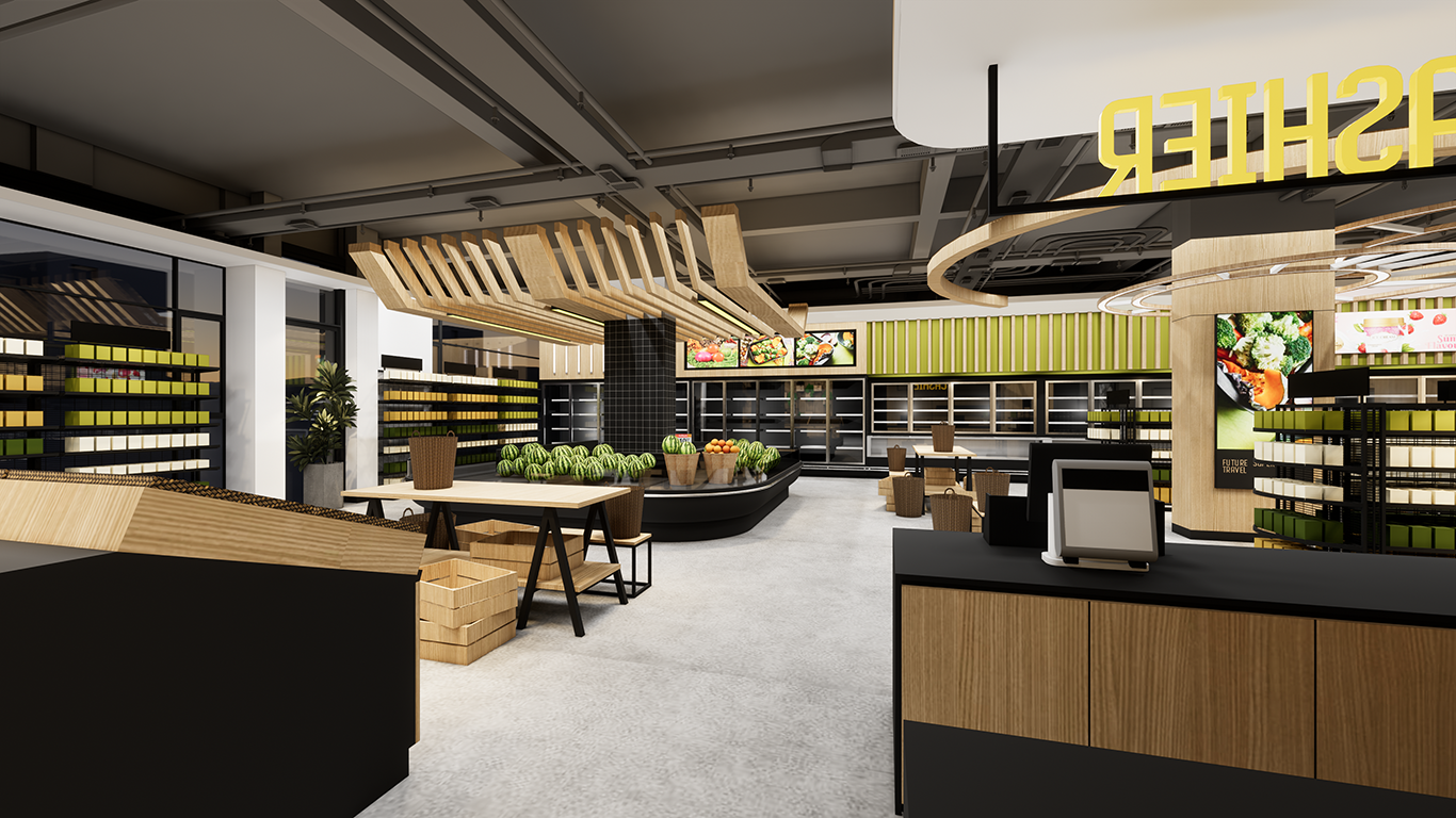 新零售超市设计丨再設計空间事務所-2