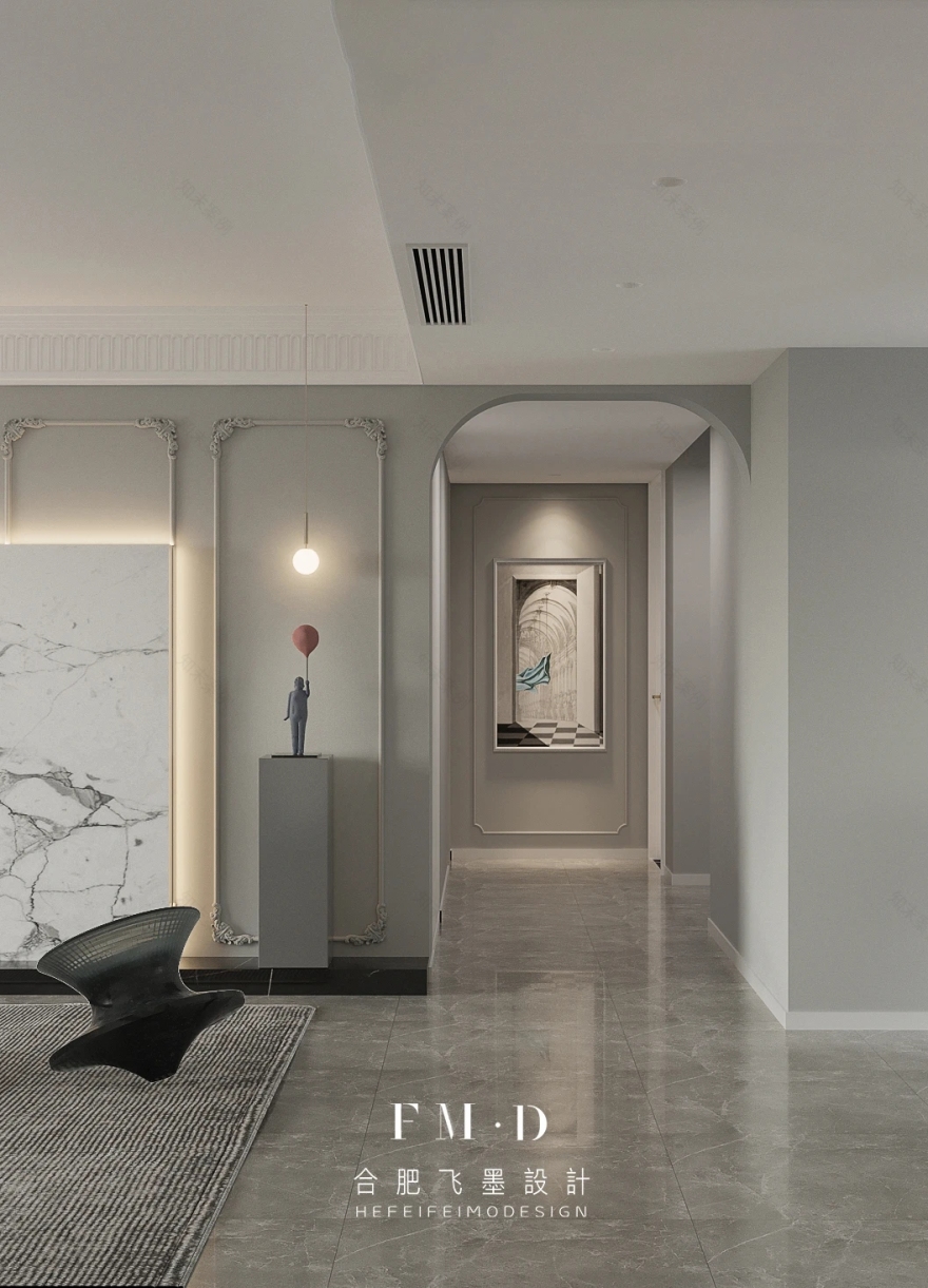 合肥万振逍遥苑 140㎡轻奢法式婚房,设计让生活始终保持新鲜感-21