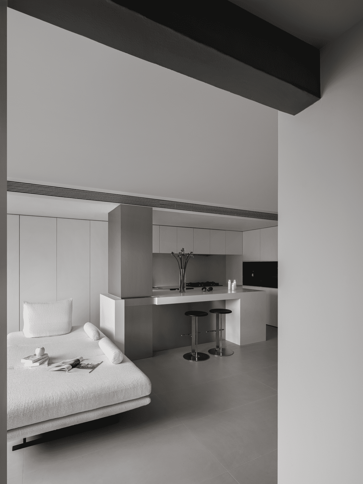 80㎡极简打破常规,重组客卫变出衣帽间,LDK一体布局开阔胜大平层-12