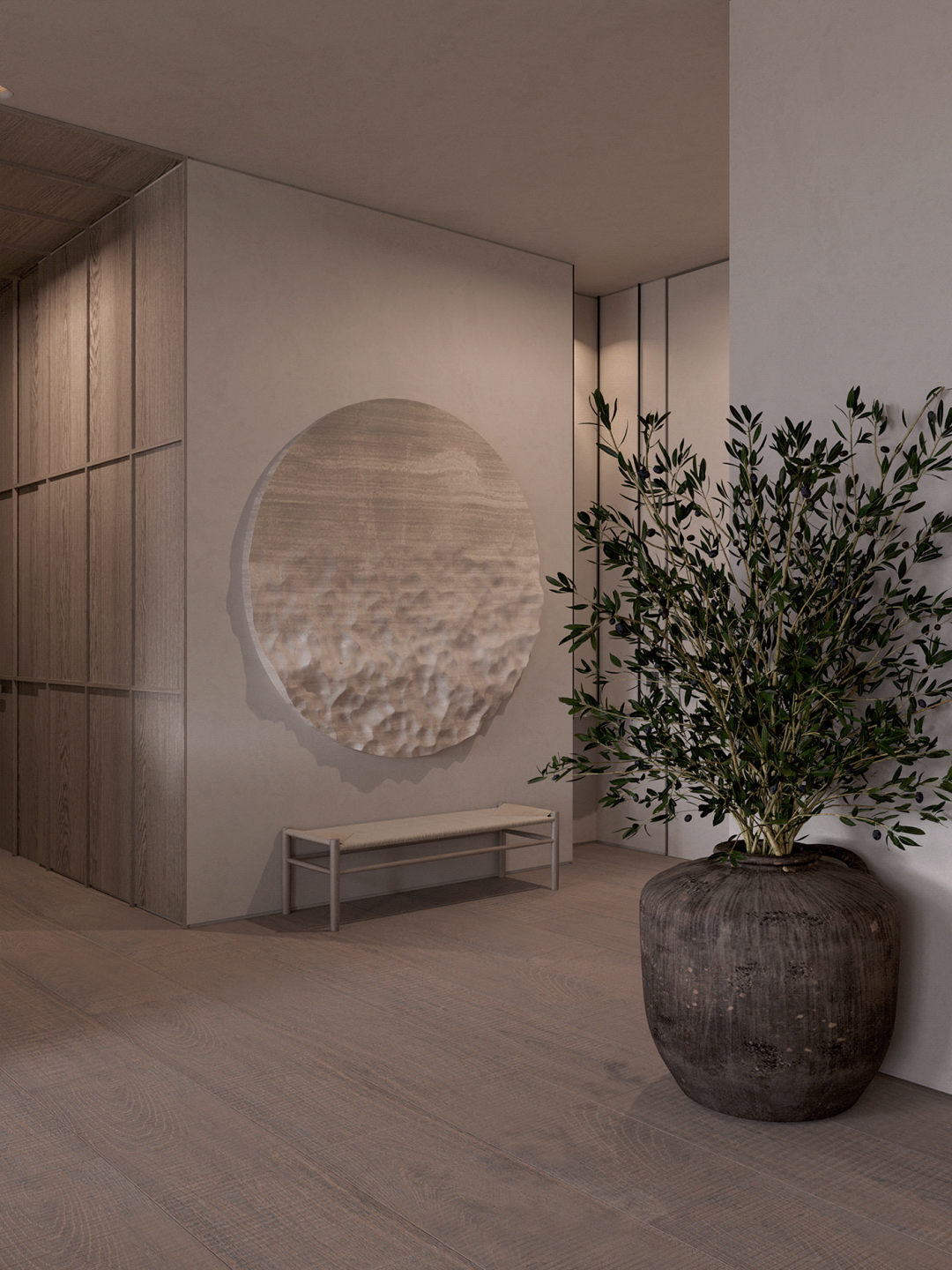 500㎡联排别墅,现代东方诗意空间丨东易日盛北京原创别墅分公司-12