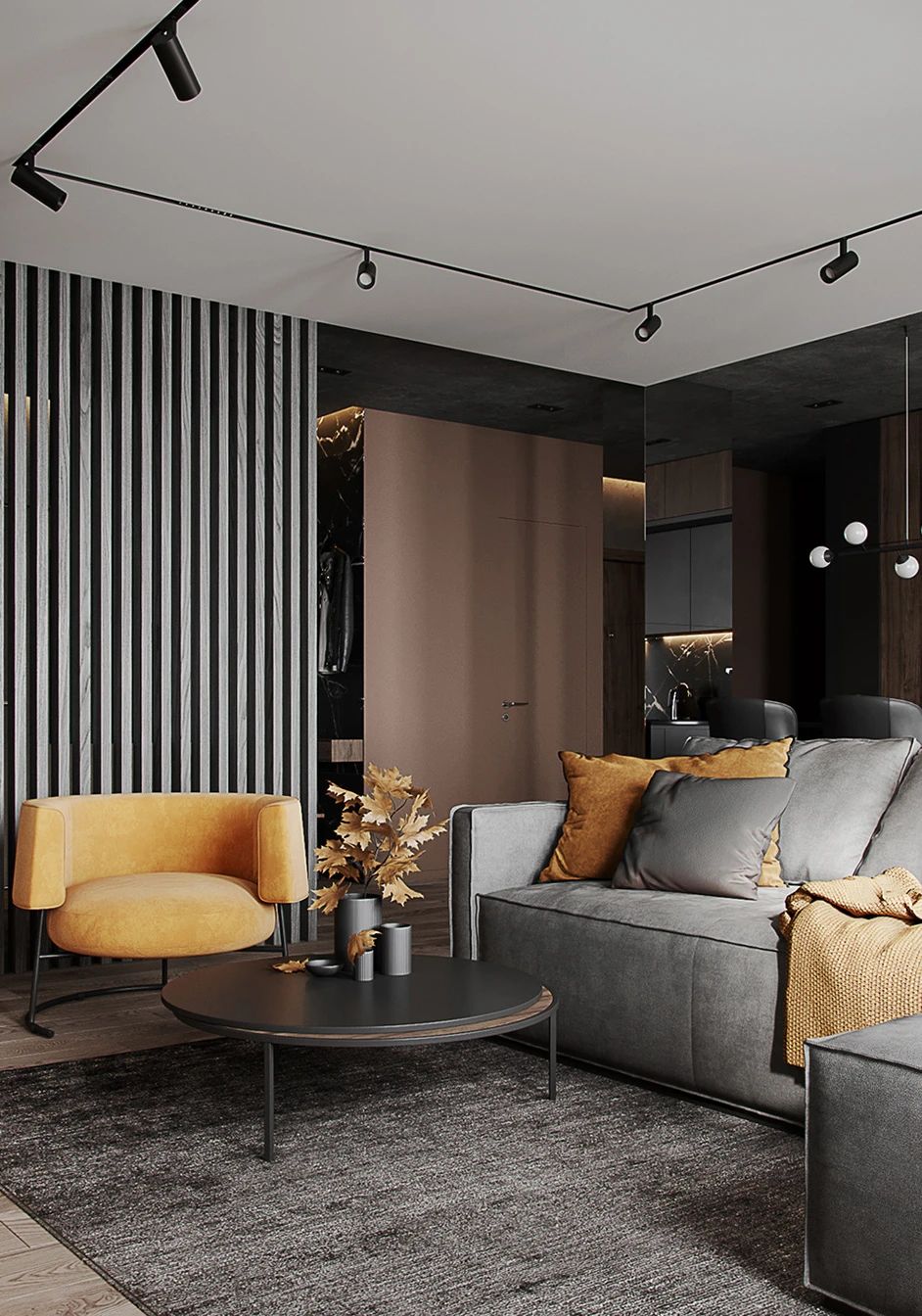 89㎡原木黑家居丨Alexander Bocharov-8