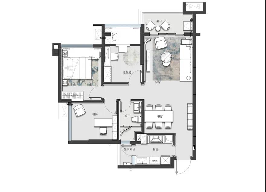 中山万科四季花城样板房项目丨中国中山丨深圳市艾斯蒂设计有限公司-62