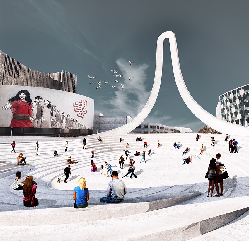 伊朗建筑师 Habibeh Madjdabadi 创新设计,瓦利-- 阿斯尔广场焕然一新-15