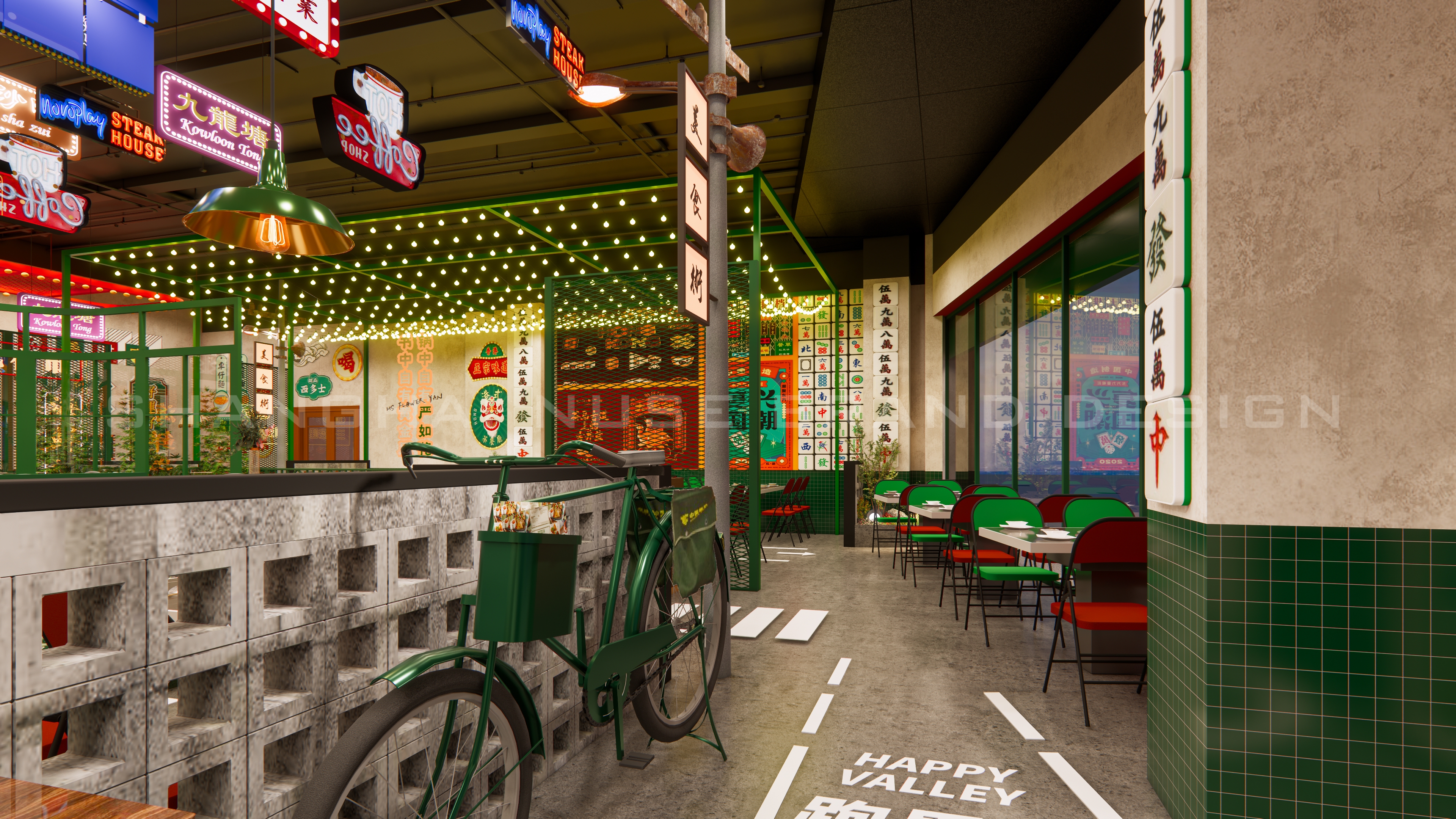 当大上海遇上香港旧时光:一间市井餐厅的复古文化狂欢丨木村空间设计有限公司-19