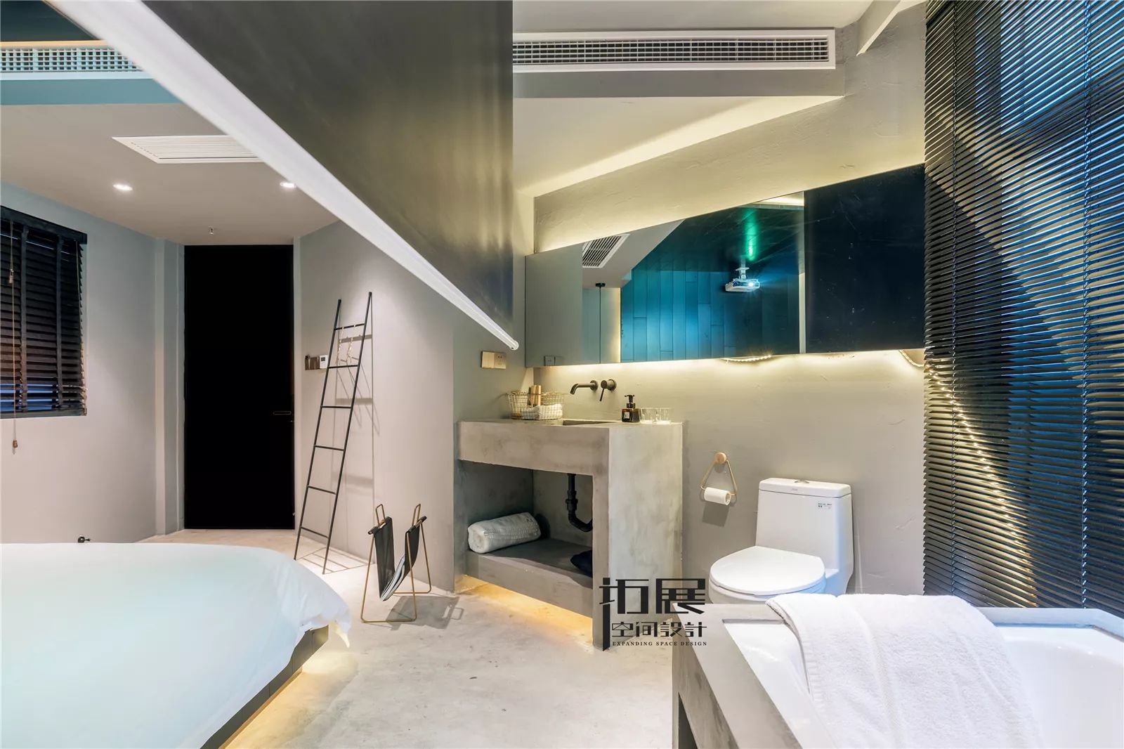 时代豪苑 — 60㎡名宿，前卫炫酷黑白灰-60