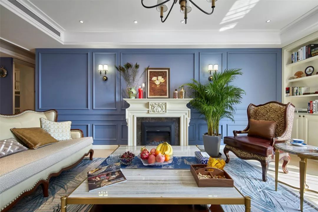 天津 190 平米美式混搭家居设计,简约优雅的中性色调生活空间-8