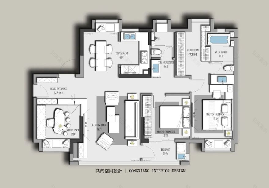 明溪碧桂园生态公馆简约风设计丨共向空间设计-29