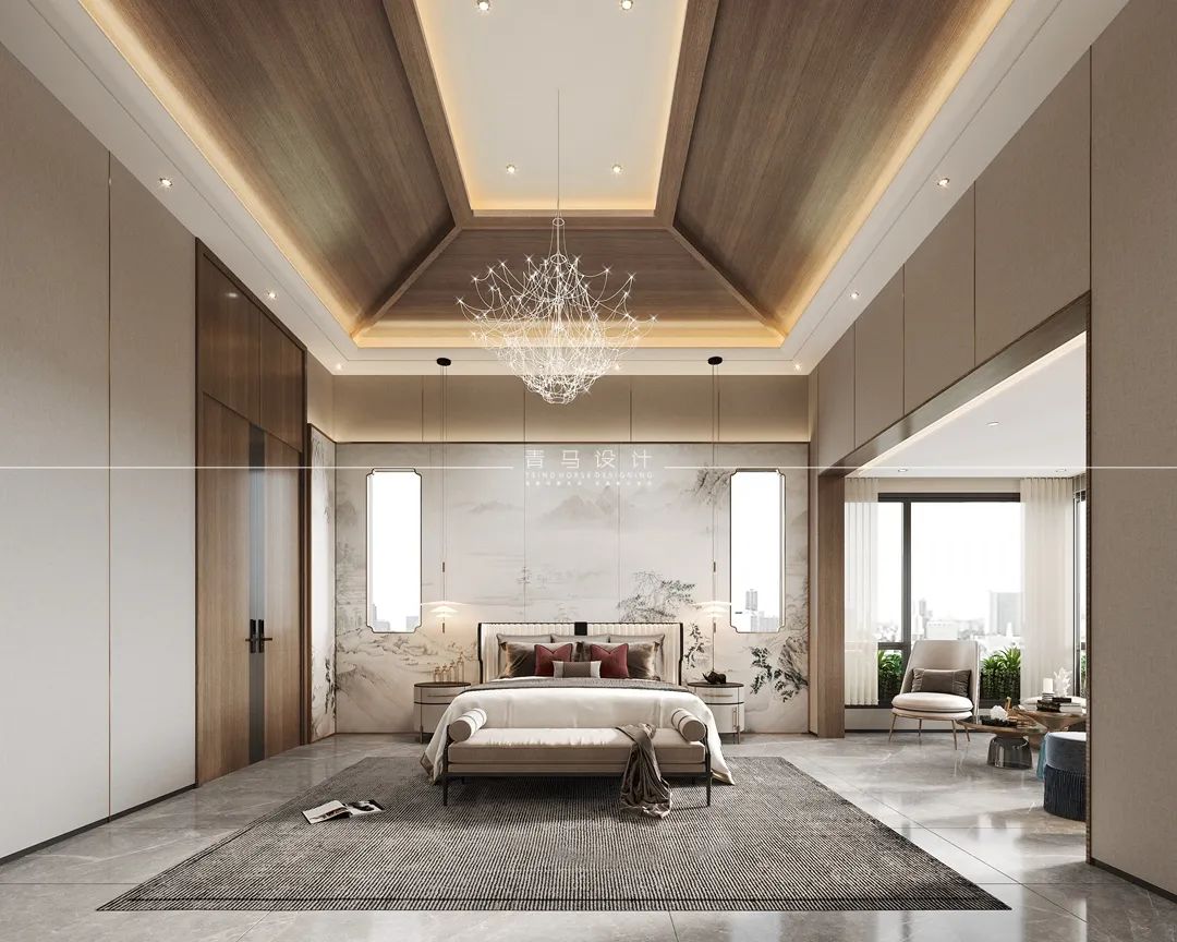 《雁鸣墅语》现代轻奢联排别墅丨青马别墅设计-47