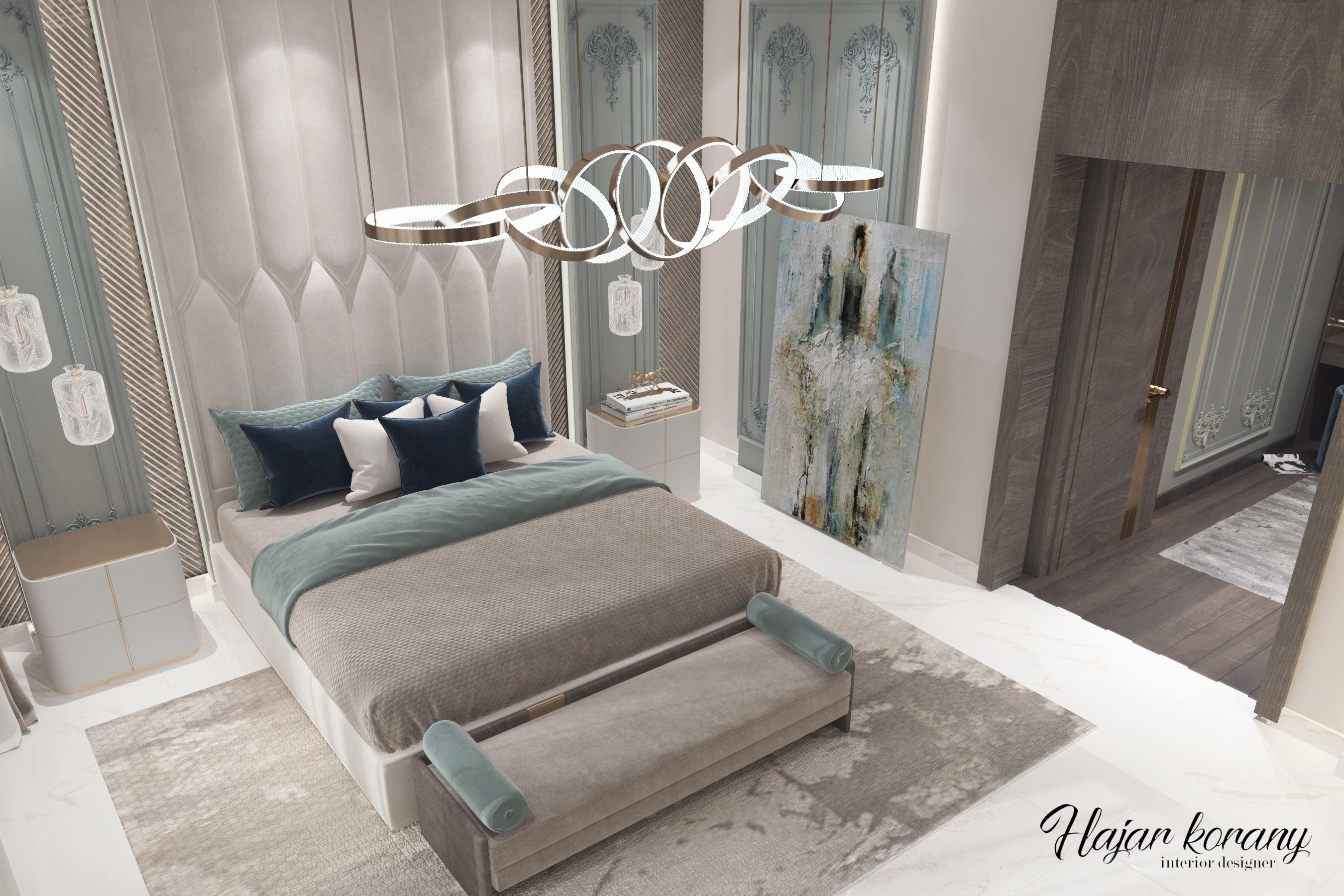 suite " bedroom, livingroom , dressing and bathroom "-1