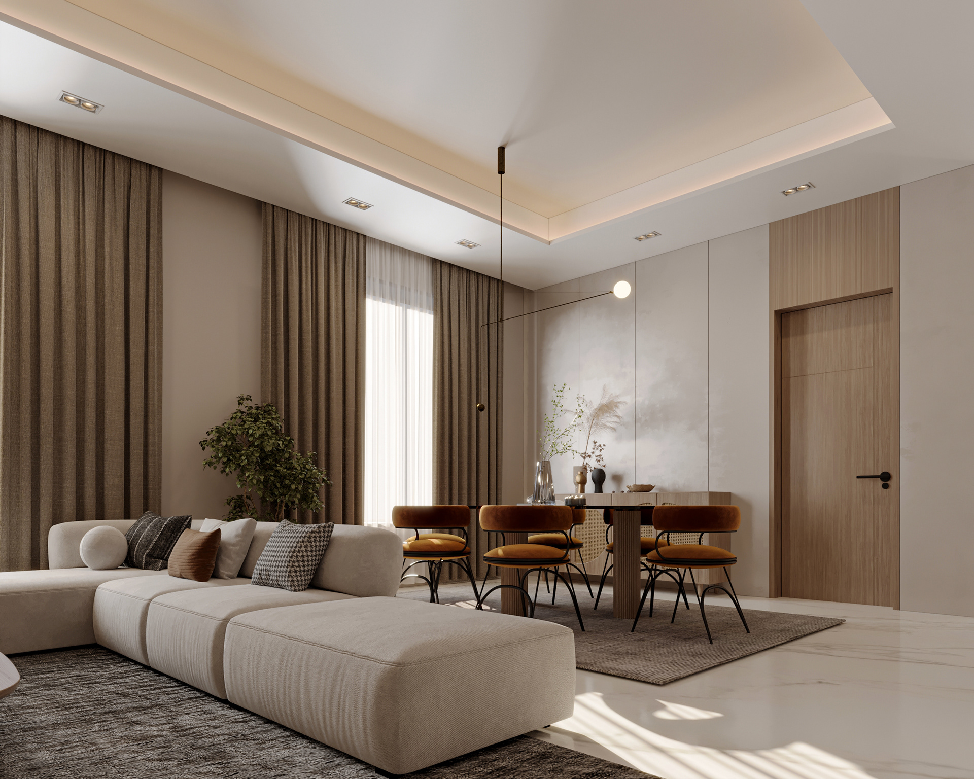 起居与用餐丨埃及开罗丨Moamen Amin-3