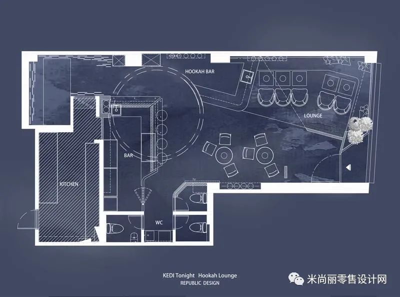 “雾”主题鸡尾酒吧设计丨米尚丽零售设计网-30