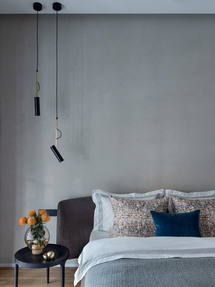 带空中楼梯和石墙的两层公寓设计丨俄罗斯莫斯科丨Design Rocks工作室（叶夫根尼·希洛夫,伊利亚·叶罗舍维奇）-11