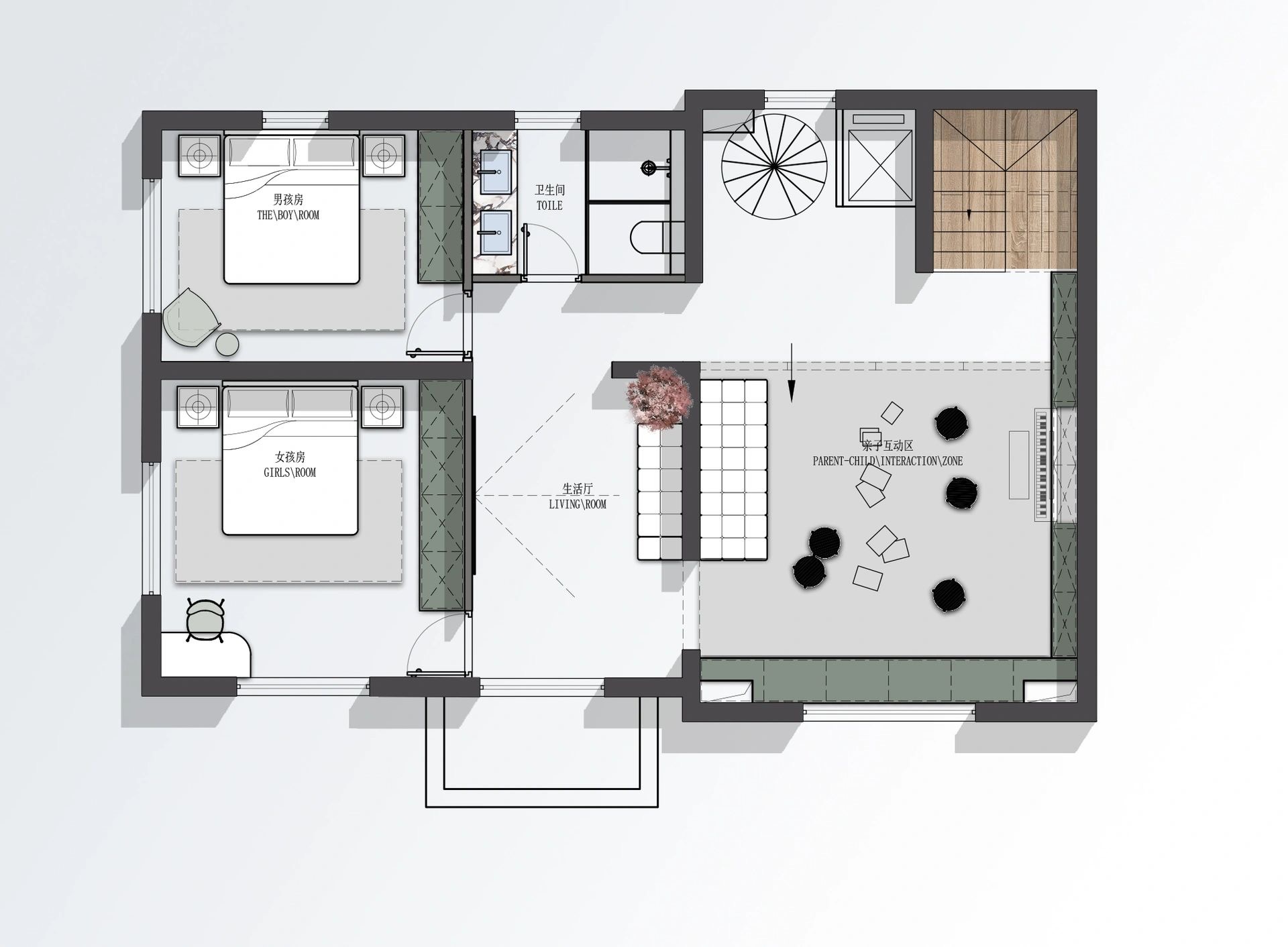 极简原木风的家丨中国天津丨于海洋-14