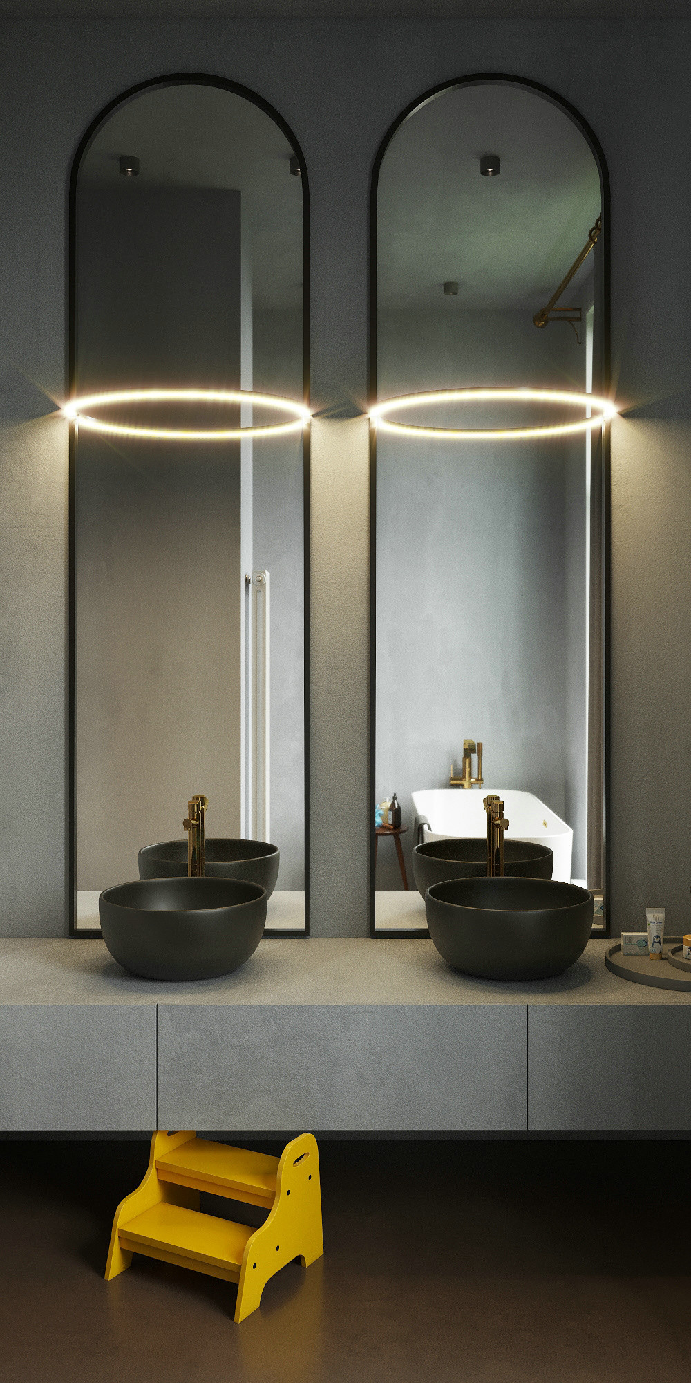 200㎡黄色系公寓设计-18