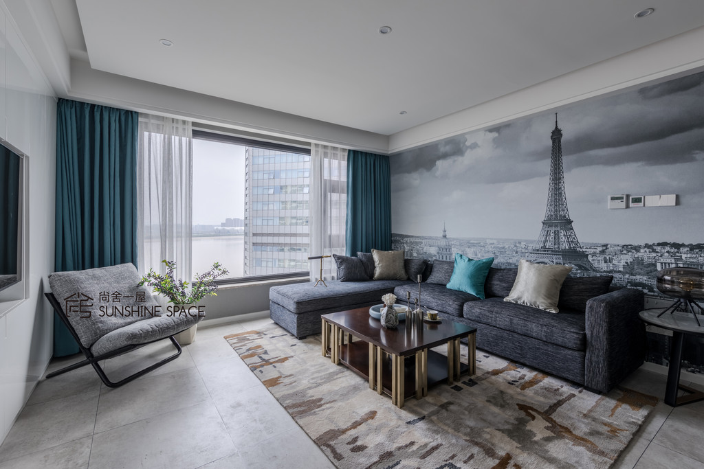 钱塘江畔的现代轻奢之家-12