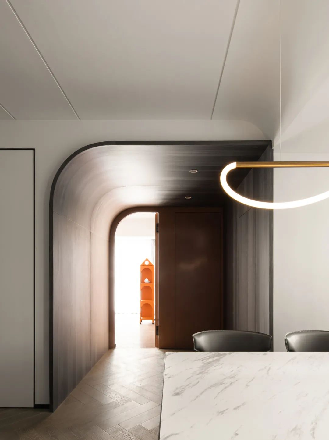 石材、木质与金属，克制平衡的极简空间 | DNA邸内设计-26