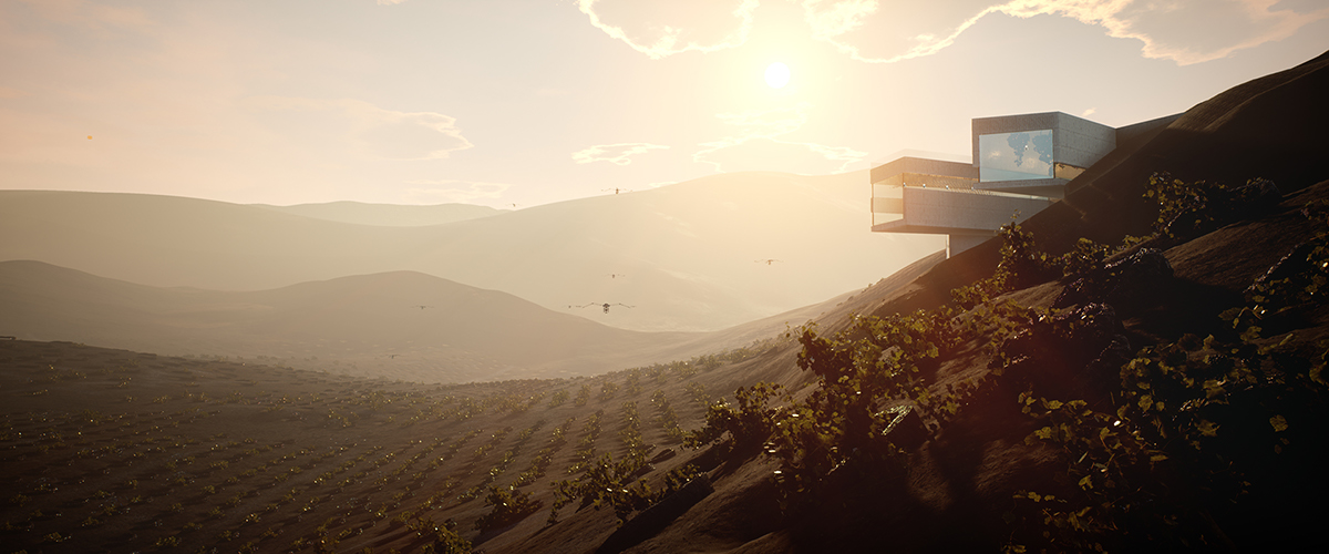 火山之上的高科技酒庄——实时渲染的惊艳之作-7