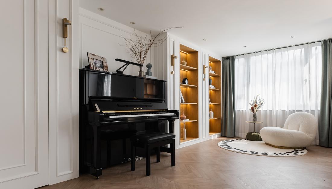 法式简约挑高复式大改造-30