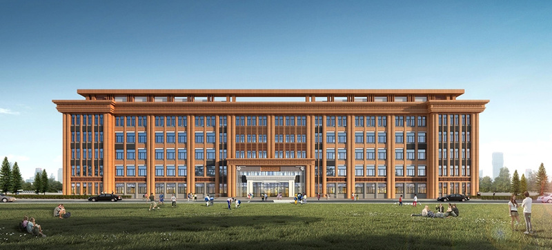 办公楼建筑外观设计案例效果图-11