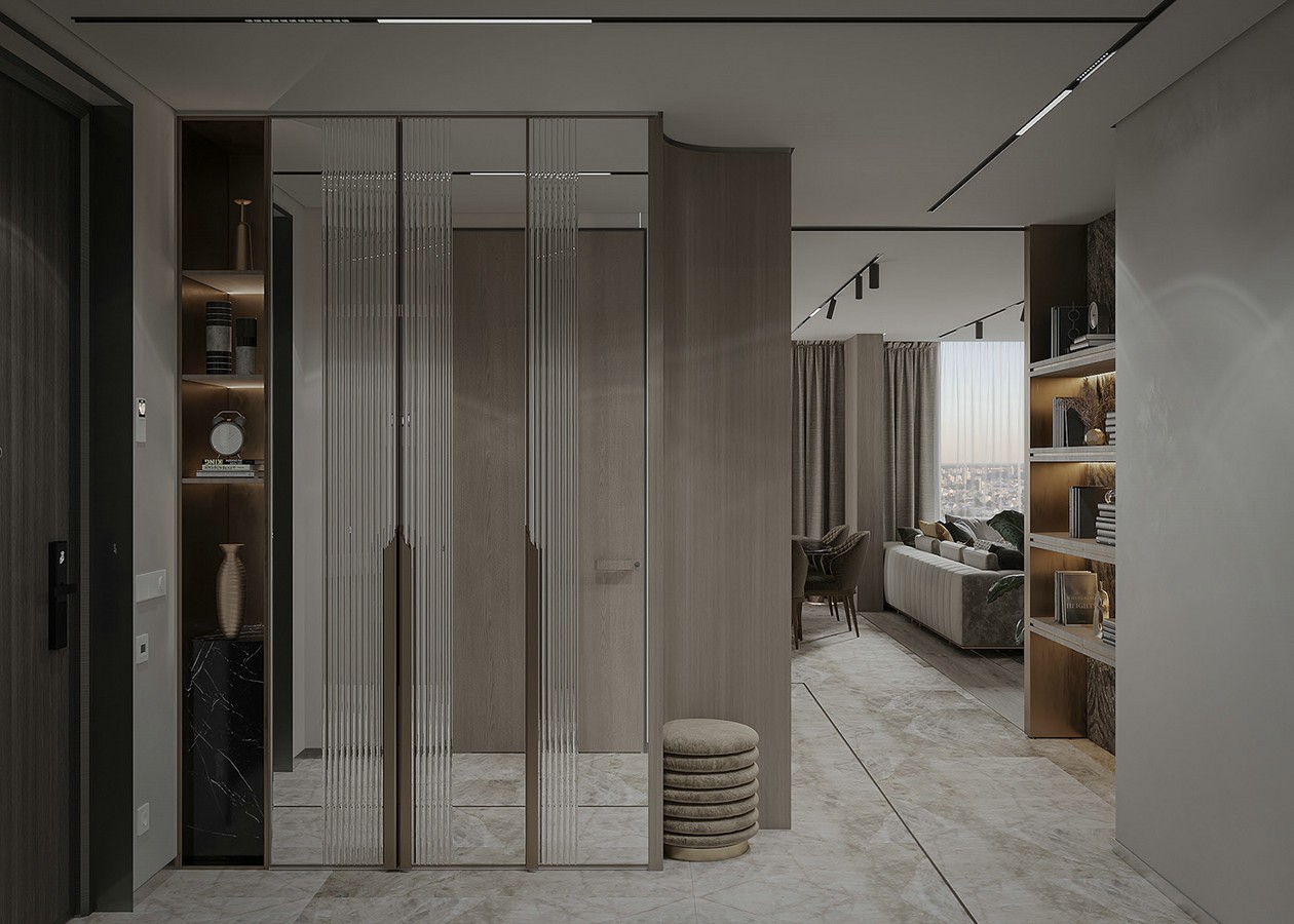 乌克兰基辅115㎡公寓 打造温暖柔和的住宅空间-1