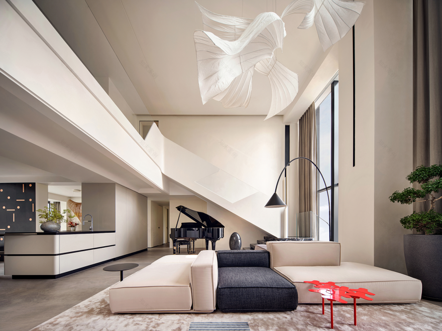 余颢凌新作|成都麓湖 330㎡ 大平层,书写温润与优雅-112