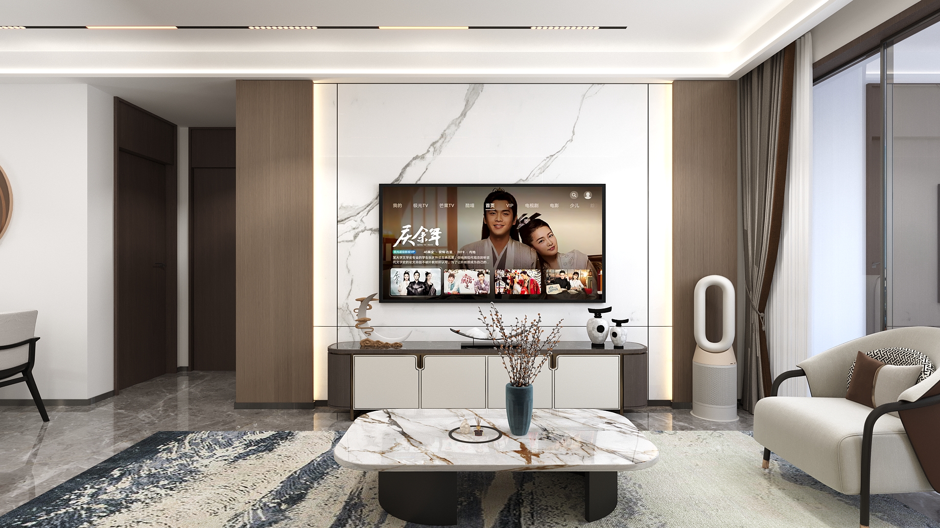 新中式小户型效果图表现-2