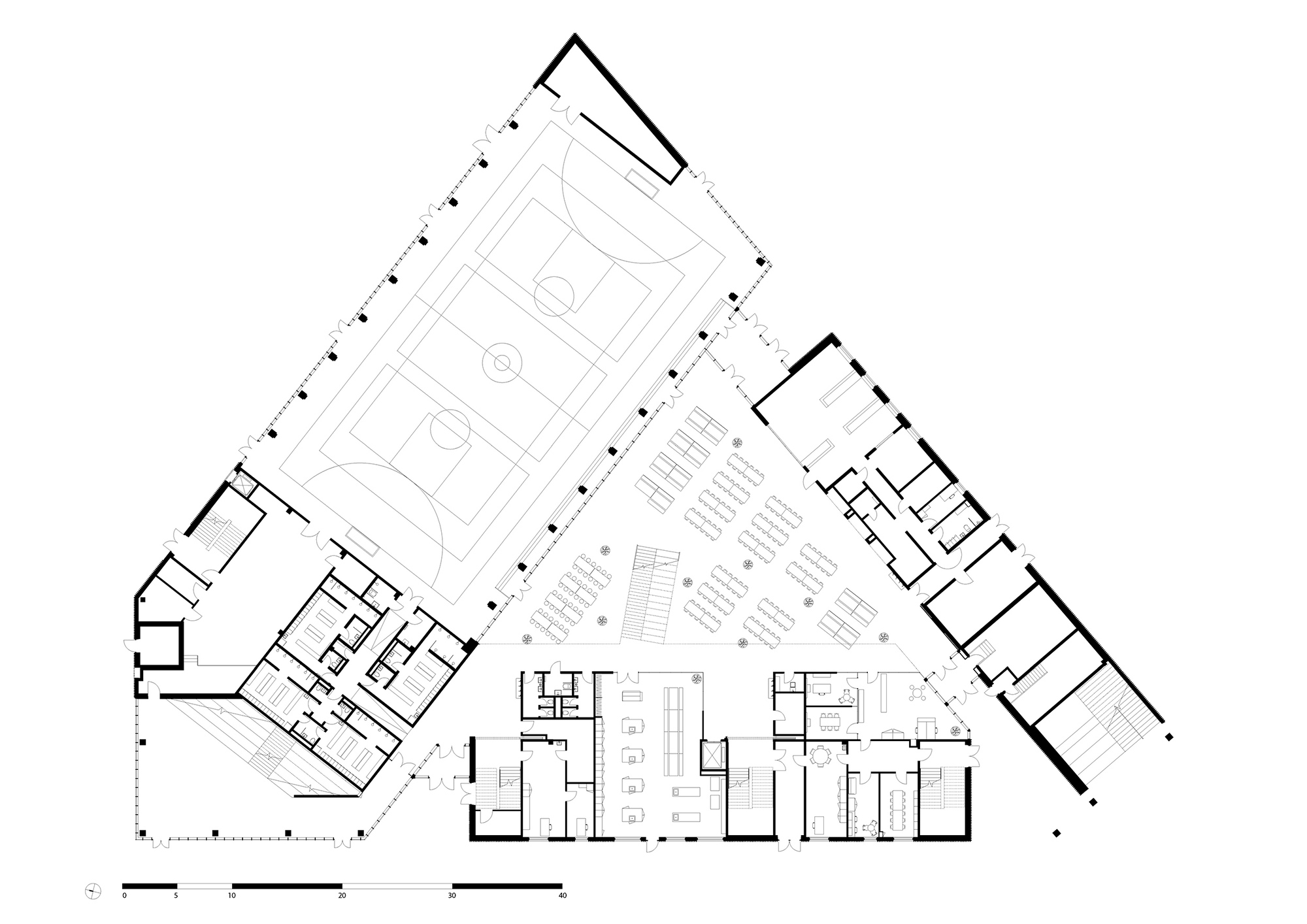  Islands Brygge 岛上的学校丨丹麦哥本哈根丨C.F. Møller,TREDJE NATUR-38