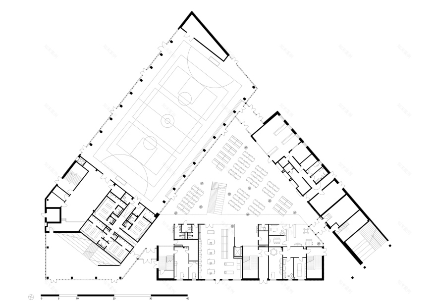 Islands Brygge 岛上的学校丨丹麦哥本哈根丨C.F. Møller,TREDJE NATUR-38