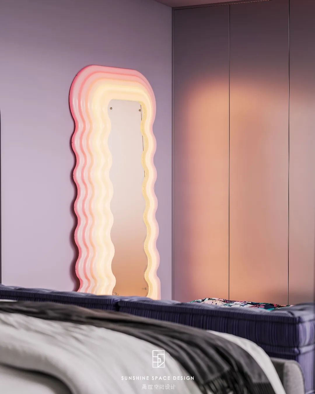 武汉江南岸紫色浪漫空间设计丨中国武汉丨晟瑄空间设计-34