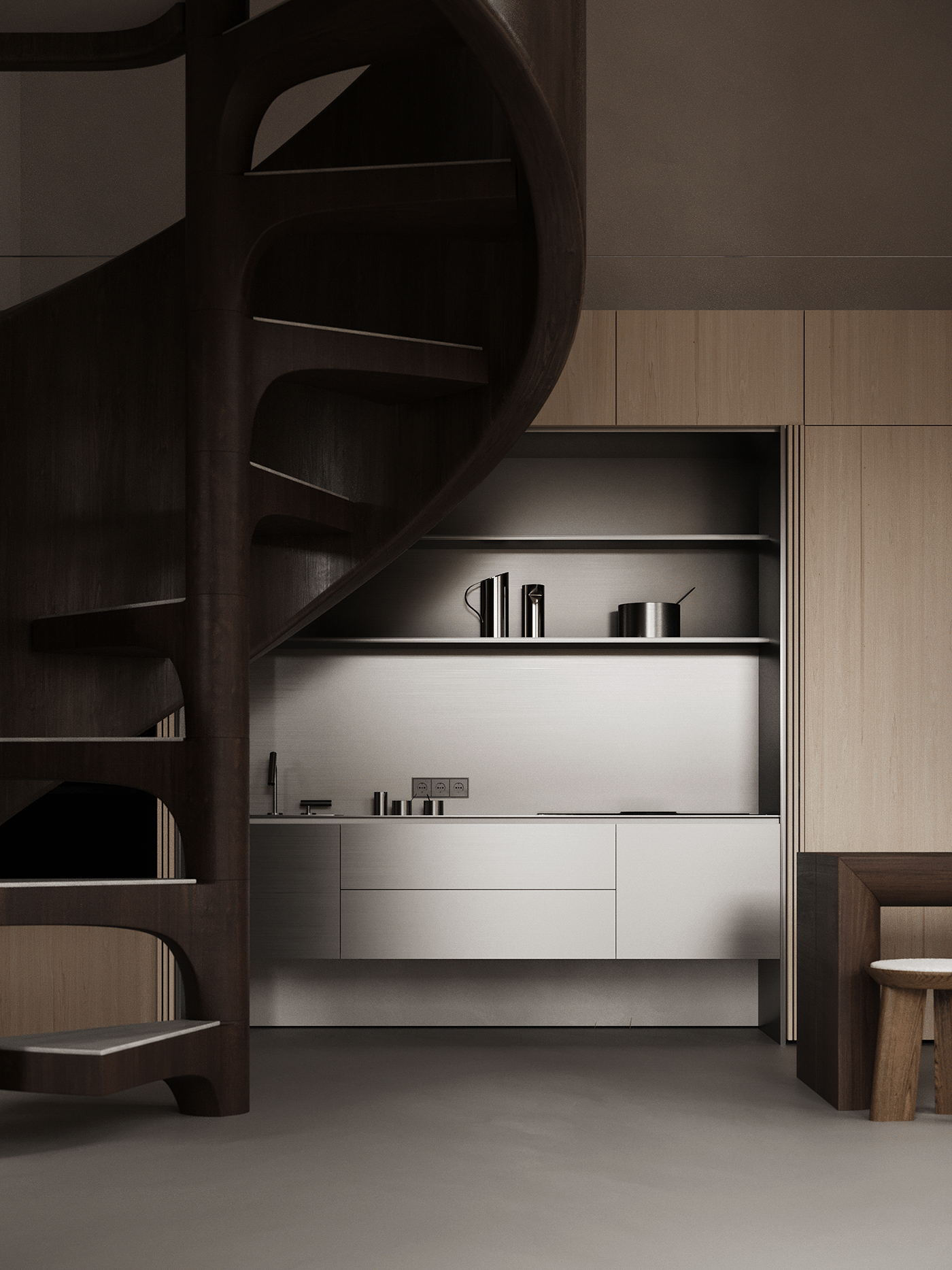 中性色系公寓设计 这也太高级了吧-10