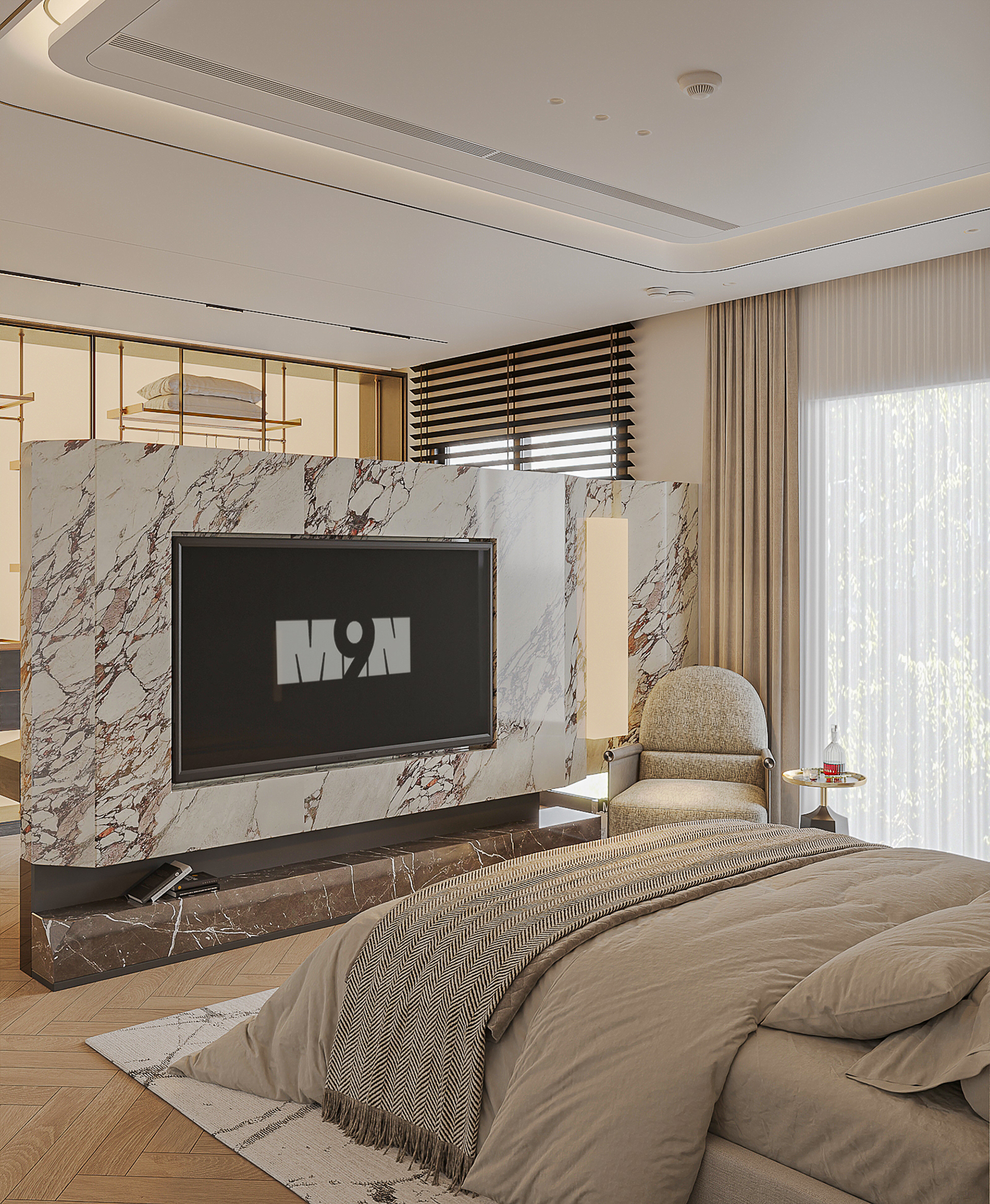 3dsMax· 贵宾主卧场景-9