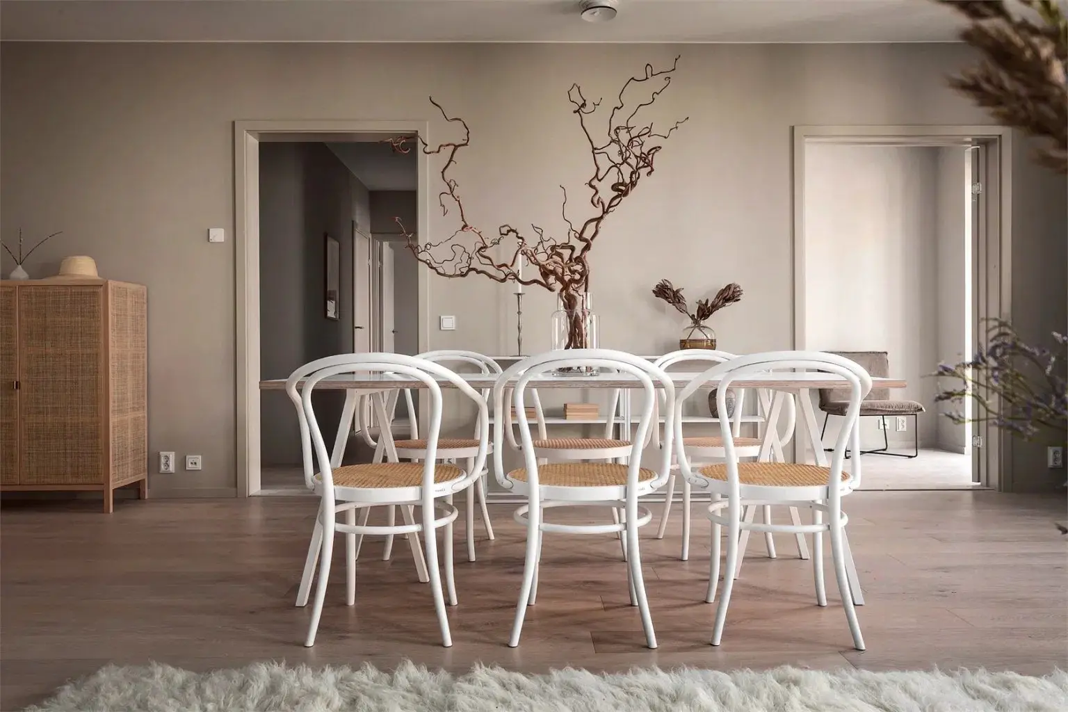 贝壳色的魅力 | 瑞典家庭公寓的温暖设计-6