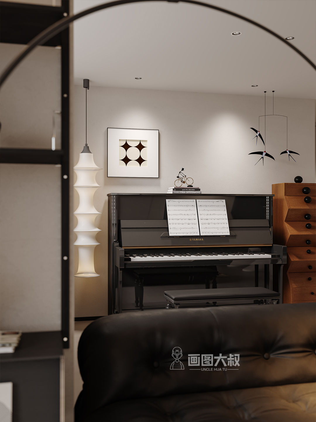 现代黑白灰表现-9