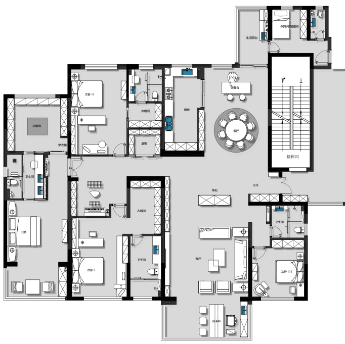 意式极简艺术生活融合设计丨中国长沙丨周笙笙建筑装饰设计-4