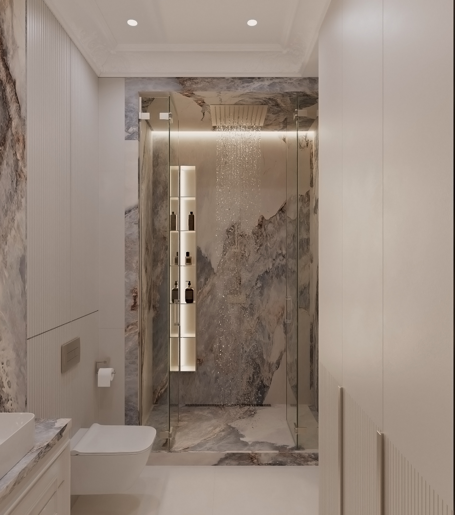 Neoclassical master bedroom-5