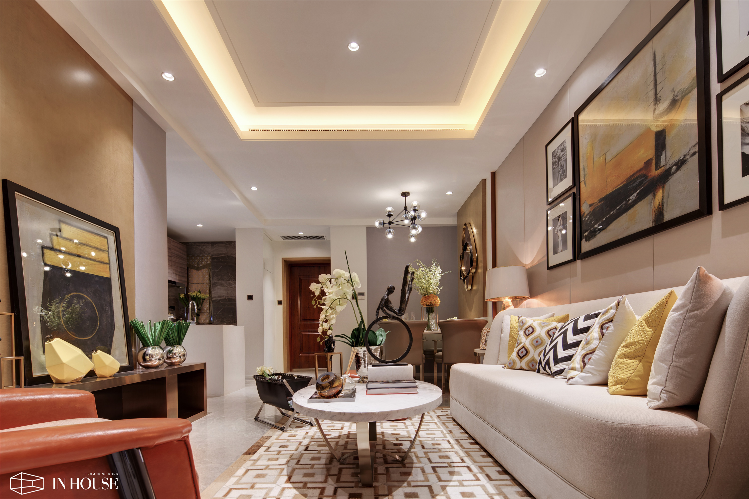 融创中新国际城95㎡样板间软装设计——INHOUSE设计-5
