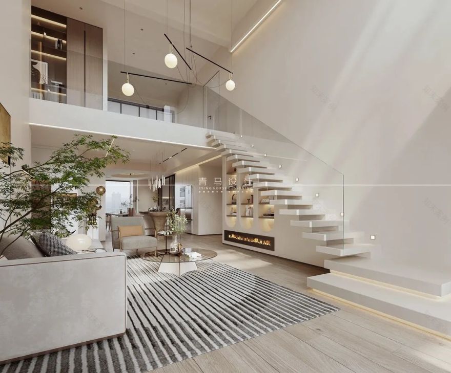 天地源兰亭坊顶复侘寂风别墅设计丨中国西安丨青马别墅设计-14