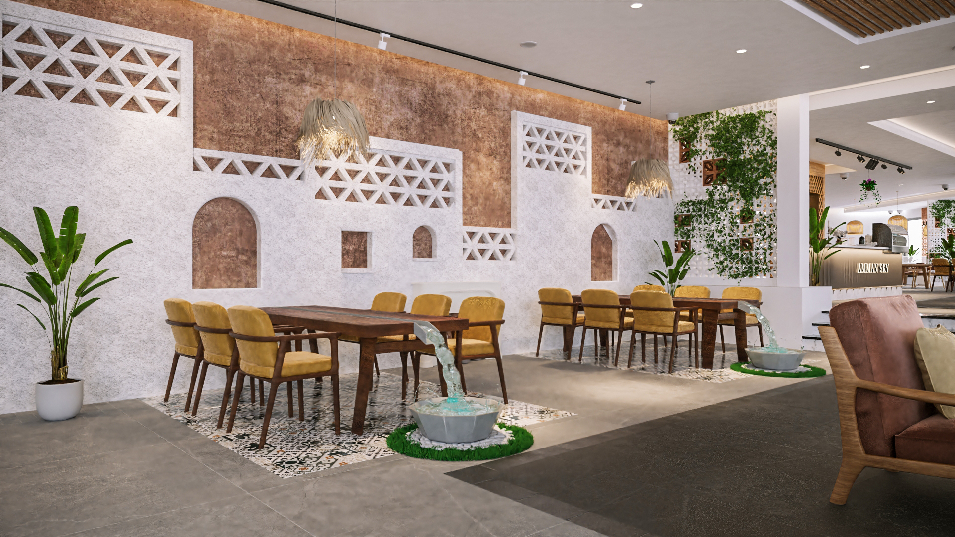 Amman Sky Restaurant 室内设计丨约旦安曼丨Ashraf Amer-8