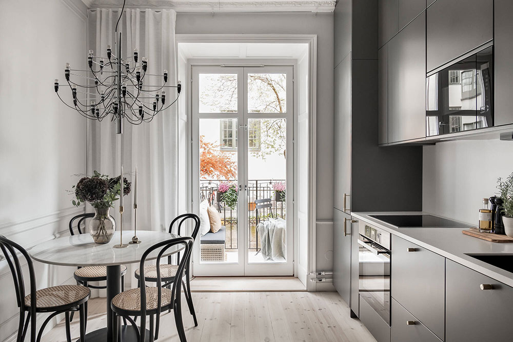 "斯德哥尔摩 37 平方精致一居，小空间展现优雅设计"-3