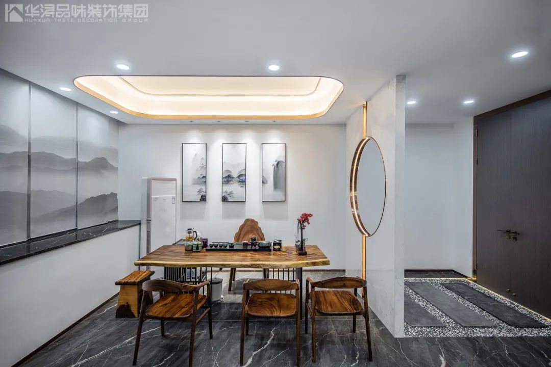 华浔品味装饰打造的新中式售楼部 | 海润棠颂,诗意江南境-62