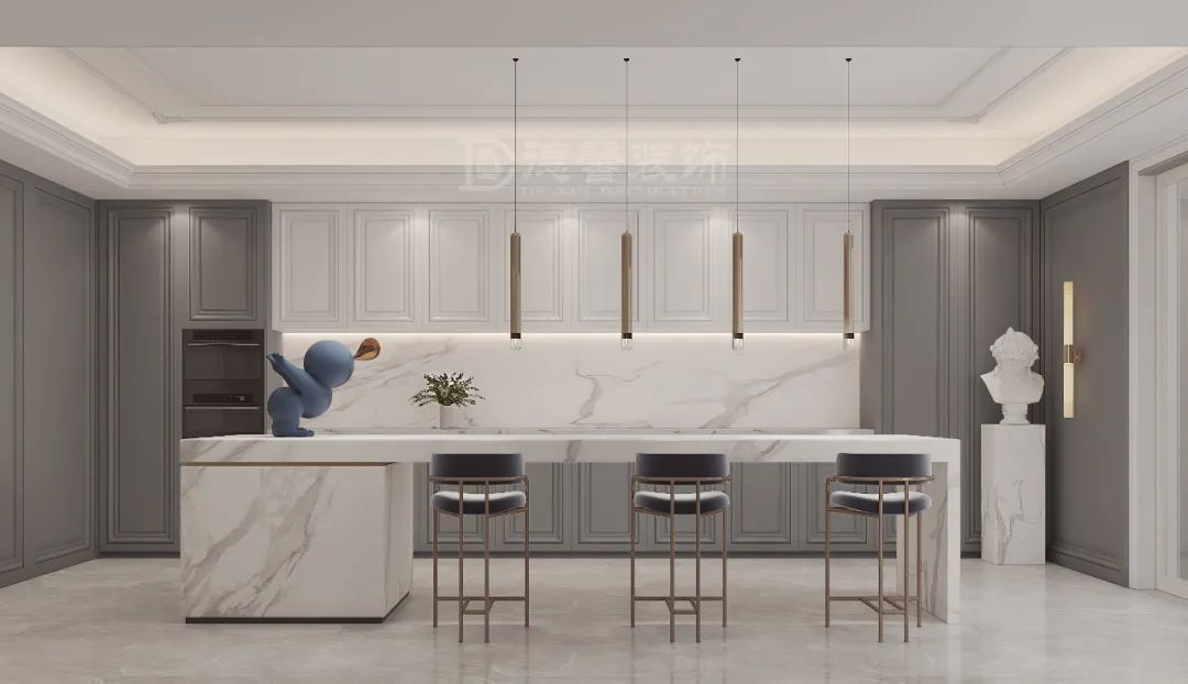 现代法式别墅设计，打造丰富空间层次-33