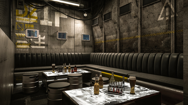 三生ONEWOOD,Bar Space  Visual Design-0