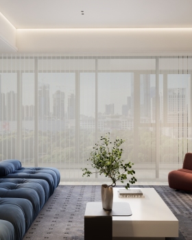 通透感极简客厅