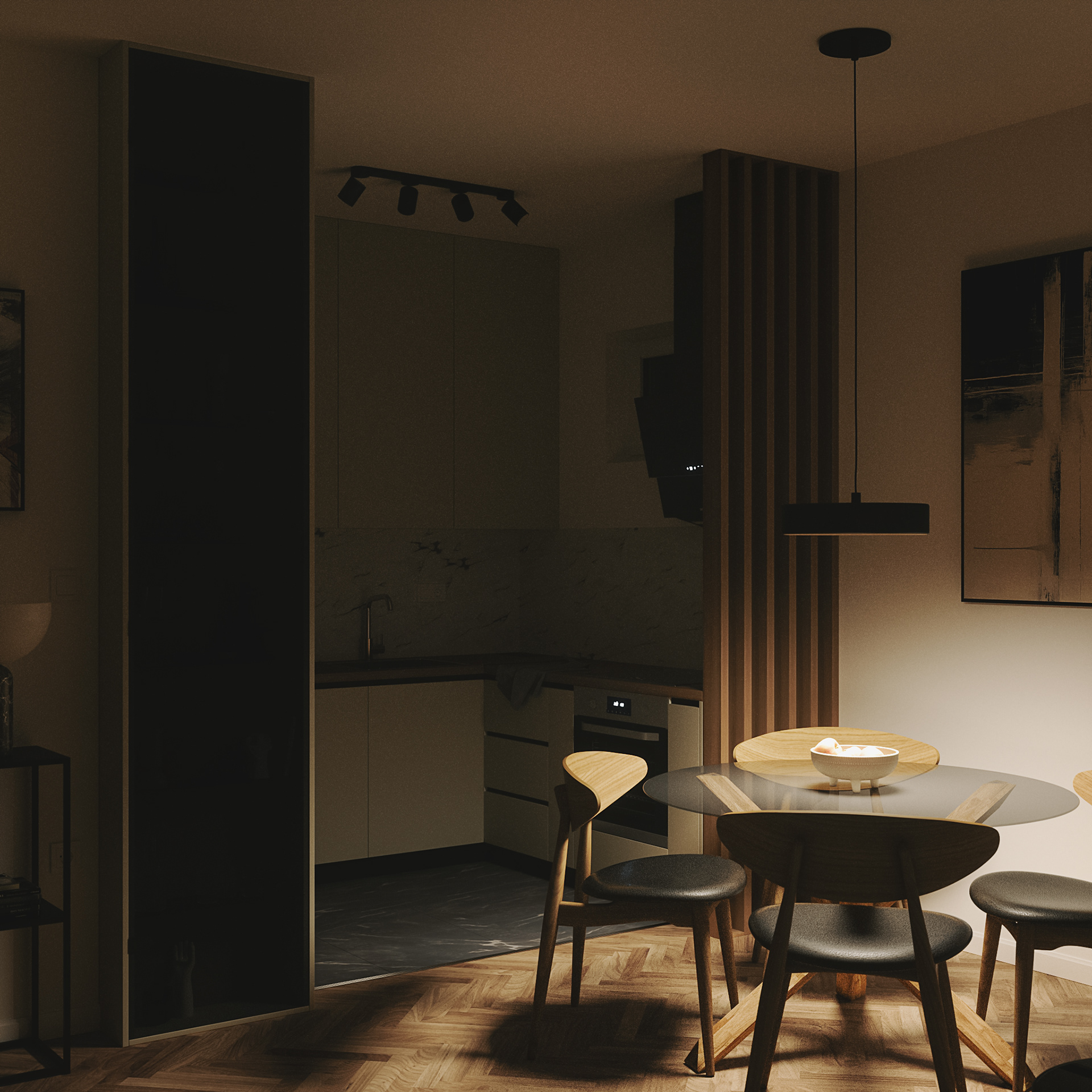 开放式空间居住体验（注：这里居住体验是结合常见语境推测的一种较合理理解，如果living在原文有更明确的指向，比如生活等，可按需调整） 丨Posh Render Studio-30