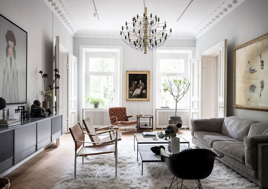 古典与现代的完美融合 | 哥德堡百年公寓设计-1